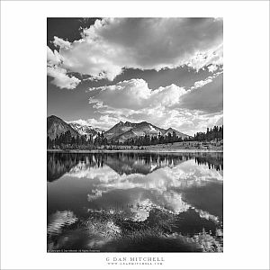 Lake, Reflections, Clearing Clouds