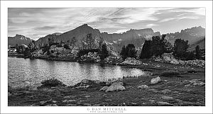 Lake, Mountains, Evening Light