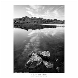 Lake, Rocks, and Clouds