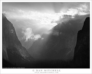 The Valley, Morning Sun And Clouds