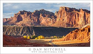 Sandstone Cliffs, Autumn