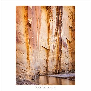 Stream and Sandstone Cliff